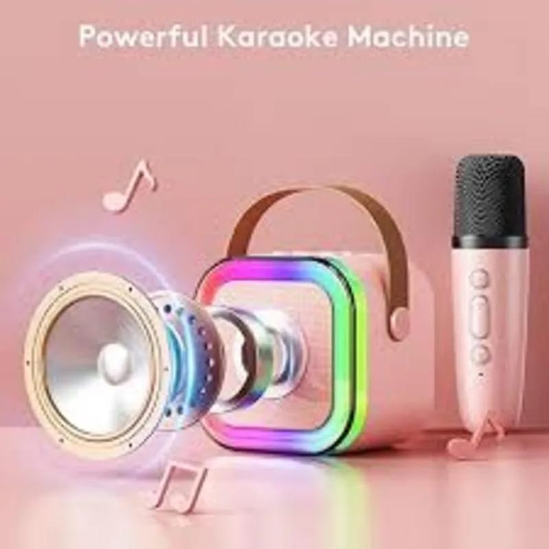 PORTABLE LED WIRELWSS SPEAKER WITH MICROPHONE