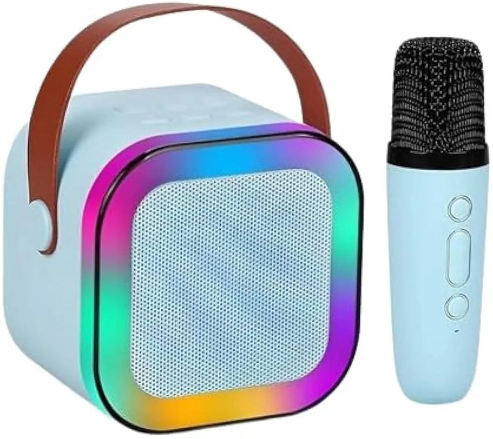 PORTABLE LED WIRELWSS SPEAKER WITH MICROPHONE