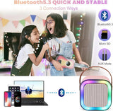 PORTABLE LED WIRELWSS SPEAKER WITH MICROPHONE