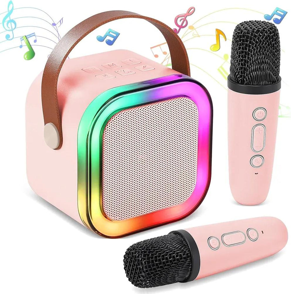 PORTABLE LED WIRELWSS SPEAKER WITH MICROPHONE